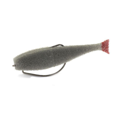 Поролоновая рыбка Lex Classic Fish OF 8 G (серое тело/красный хвост) CF08OF-G