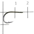Крючок Gamakatsu LS-3313F Ring Eye N-L №04 (12шт)