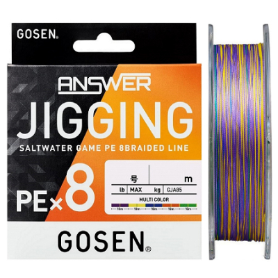 Леска плетеная Gosen Answer Jigging PEx8 200m 2.5 40LB