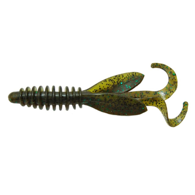 Силиконовая приманка Gene Larew Baby Hoodaddy 3" цв. #8896 GREEN PUMPKIN / WATERM
