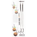 Поводок готовый Korda Basix Hair Rigs Wide Gape №4 безбородый 25lb