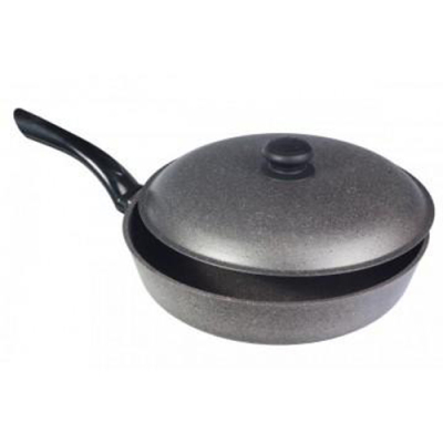 Сковорода 240 с крышкой (глубокая) (ГС24тpк)