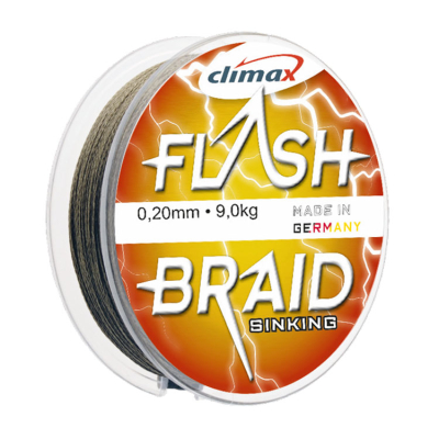 Плетёный шнур Climax Flash Braid 100м 0.12мм 7.5кг/16lb (зелёный)