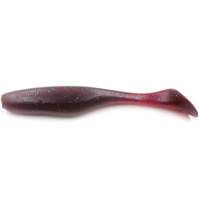 Силиконовая приманка Yaman Greedy Shad 3,5" цвет #04 - Grape (уп. 6 шт.)