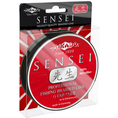 Плетеный шнур Mikado Sensei Black 150м 0,30мм - 29,10кг