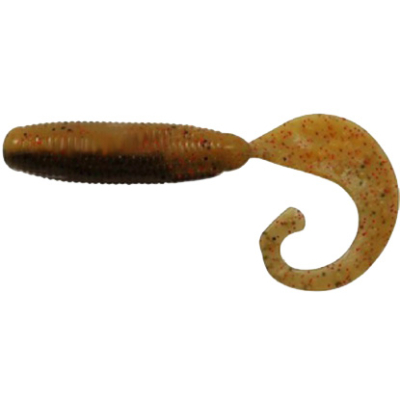 Силиконовая приманка Reins Fat G Tail Grub 3" цв. B09 Smoke Mustard