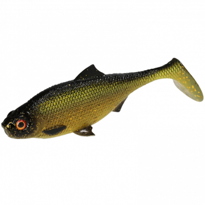 Силиконовая приманка Плотва Mikado MFT Roach 12cm/25гр цвет TENCH линь ( 4шт.) (PMMR-12-TE)