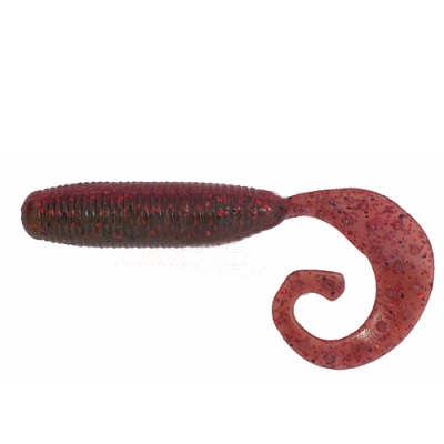 Силиконовая приманка Reins Fat G Tail Grub 3" цв. B20 Tomato Craw