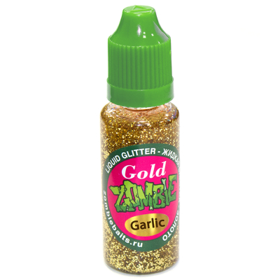 Аттрактант "Жидкая блёстка" (Aroma "Liquid glitter"), золото (gold), чеснок (garlic) - LGGOLD20GR