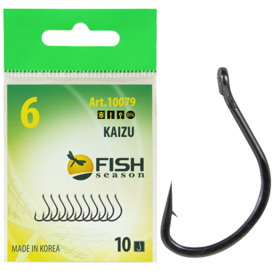 Крючок Fish Season Kaizu №14 с ушком, покрытие BN (10 шт)