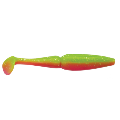 Виброхвост Mottomo Zander 8см Chartreuse Orange 6шт.