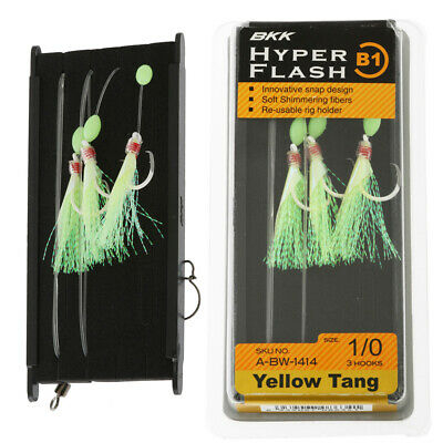 Крючки BKK Hyper Flash B1 Yellow Tang (Glow Circle+Chartreuse) #1/0