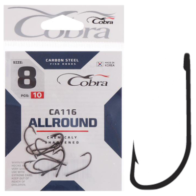 Крючки Cobra ALLROUND сер. CA116 разм. 006 10шт.