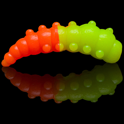 Силиконовая приманка Soorex Pro Major 42mm цв. #311 Chartreuse/Orange Cheese 6pcs.
