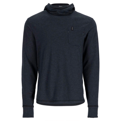 Футболка Simms Henry's Fork Hoody, Black Heather, L