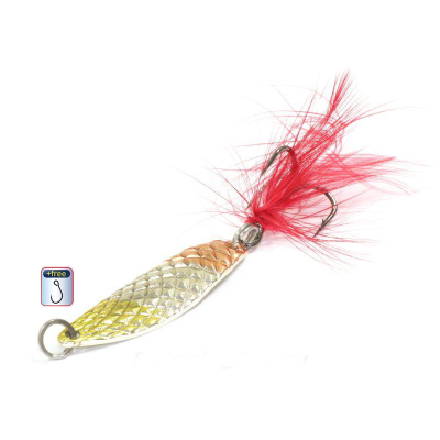 Блесна колеблющаяся Sprut Soho Spoon (35mm/3,9g/GSC + дополнительный одинарный крючок)