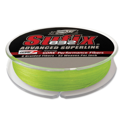 Шнур плетеный Sufix 832 Braid Neon Lime 135м 0.24мм