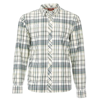 Рубашка Simms BugStopper LS Shirt, Plaid Pearl Madras Plaid, SEU