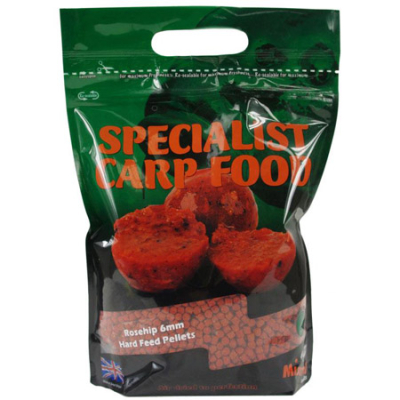 Пелетс Mistral Baits 6mm, 900g Rosehip Feed Pellets RFFP (шиповник)