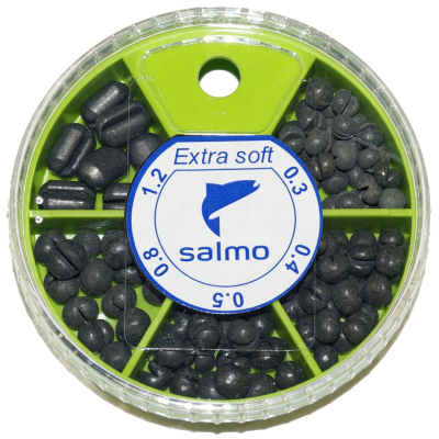 Грузила набор Salmo Extra Soft комби малый 5 секц. 0,3-1,2г 060г набор 1