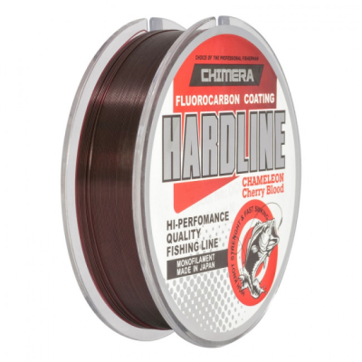 Леска Chimera Hardline Fluorocarbon Coating Chameleon Cherry Blood 150m #0.370