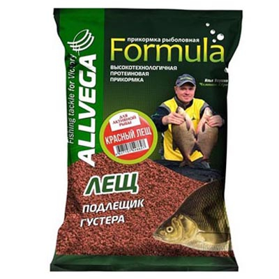 Прикормка Allvega "Formula Red Bream" 0,9кг (КРАСНЫЙ ЛЕЩ) Для активной рыбы.