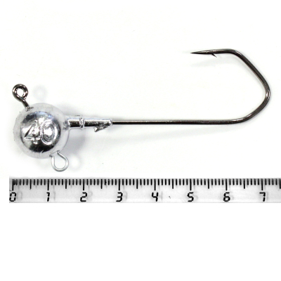 Призёр джиг-головка с ухом для поводка на крючке 6/0 2 шт. 40 гр.