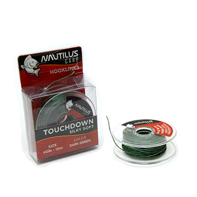 Поводковый материал Nautilus Silky Soft Touchdown 40lb 10м Dark Green