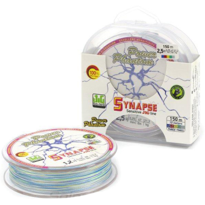 Шнур Power Phantom Synapse PE Multicolor 150m #1,2 (12,7кг) 0,18mm