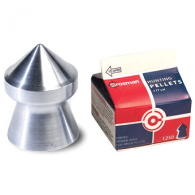 Пули пневматические Crosman Pointed, 4,5 мм., 7,4 гран, в карт. коробке (1250 шт.) (12 в упаковке)