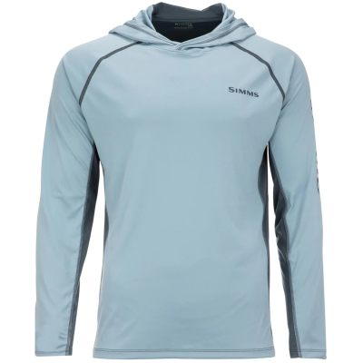 Термофутболка Simms SolarVent Hoody, Steel Blue/Storm, L