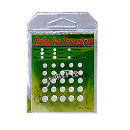 Power Dots STRIKE PRO Свинцовые наклейки для воблеров и джерков fluo  (размер LT от 0,22до 0,44гр.) GLOW