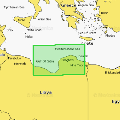Карта Navionics Es Sider To Tobruch 5G206S