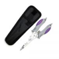 Плоскогубцы Кahara 6" KJ Stainless Pliers, c кольцезаводными губками и резаком, smoke/purple