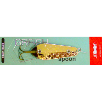 Блесна колеблющаяся Grfish Weedless Spoon (нецепляйка) 20g, 70mm, золото