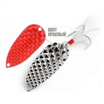 блесна  CICADA-DIAMOND TYPE  4.3см, 10гр, красный  GT-32T