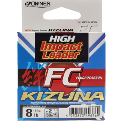 Леска Owner Kizuna FC Super Clear 50м 0,17мм 1,81кг