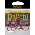 Крючок офсетный Daiichi Fatgap цвет Red, 5 шт. в уп. №2/0