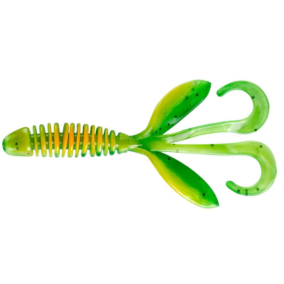 Силиконовая приманка YUM F2 Wooly Hawgtail 3" цв. Firetiger