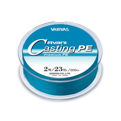 Шнур плетеный Varivas Avani Casting PE Blue 200m #2.0 - 23lb