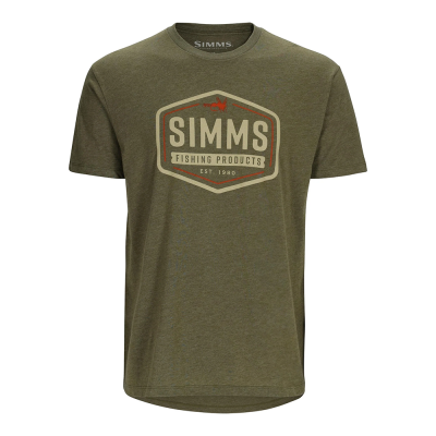Футболка Simms Fly Patch T-Shirt, Military Heather, M