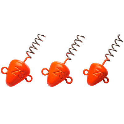 Штопор огруженый Svartzonker Screw-in-head Fl. Orange 10 g - 3 штуки