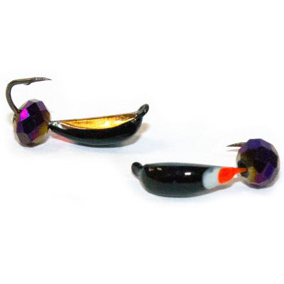 Мормышка Нимфа №2 (чм)+ диско фиолетовый(0,45)