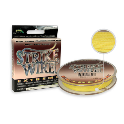 Шнур Strike Wire Extreme Yellow, 0,28mm/20kg -135m жёлтый