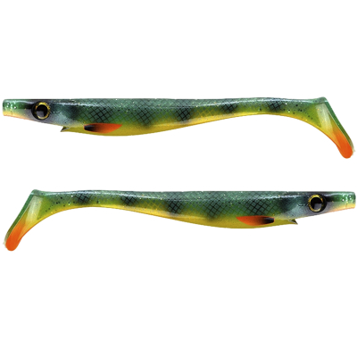 Силиконовая приманка Strike Pro Pig Shad Tournament 180мм 30гр цвет : Absinthe Perch (уп./2шт.) (SP-172M#SP36)