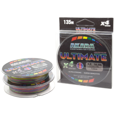 Шнур Akara Ultimate X-4 Multicolor 135 м 0,10