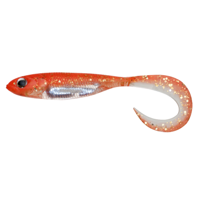 Мягкие приманки Fish Arrow Flash J Grub 4.5" SW #121 - GLOW ORANGE/SILVER