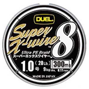 Плетеный шнур Duel PE Super X-Wire 8 300m #1.0 5Color (No Marking) H3617