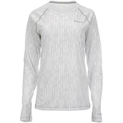 Термофутболка Simms Women's Solarflex Crewneck, Lily Pad White, L