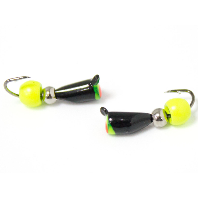 Мормышки "Зеленый мыс" Гвоздик №3 (бч)+ шар лимонка/ серебро(1,2)
